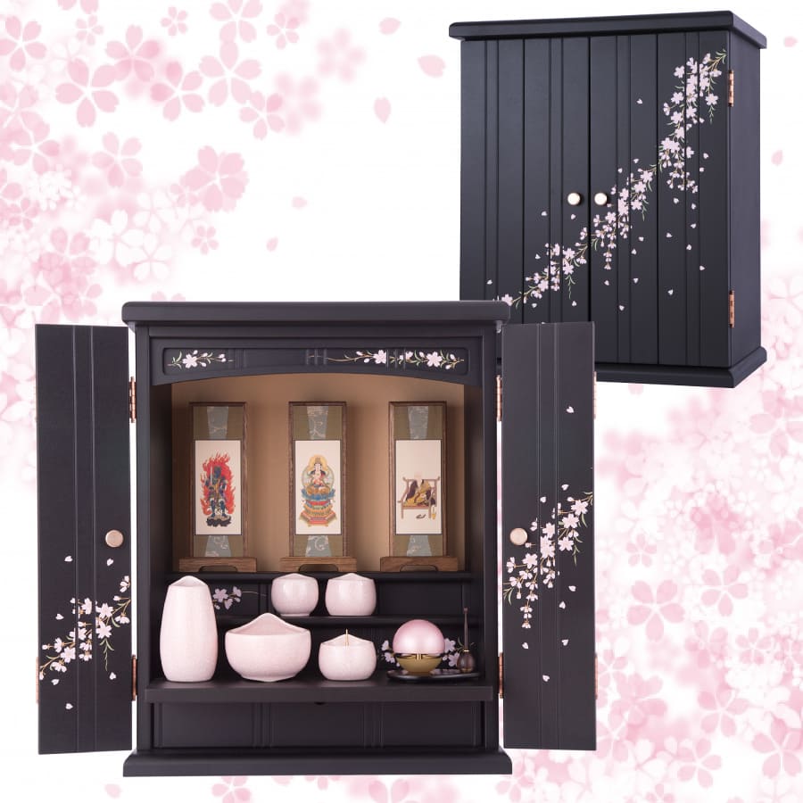 蒔絵の桜が美しいモダン仏壇彩さくら16号 - 木谷仏壇 仏壇┃仏具┃直営 
