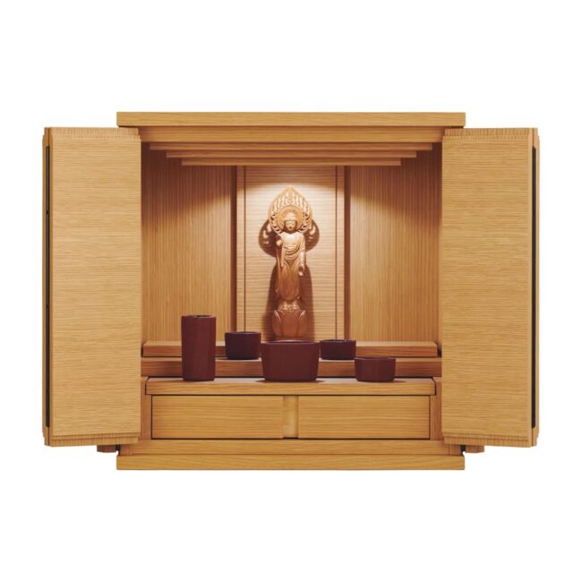 祭壇(未使用品)値下げしました ミニ仏壇 本体のみ 自由のステージ A3サイズ 〔高さ6.6 幅42 奥行29.5